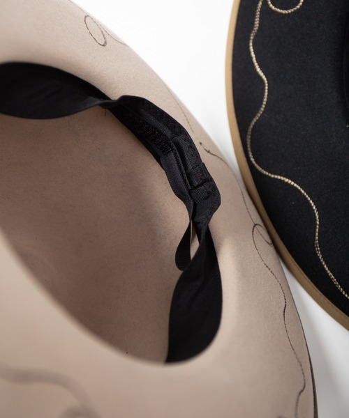 Indietro Association ラビットファーロングブリムハット INDIETRO ASSOCIATION 帽子 ハット Rabbit Fur Long Brim Hat