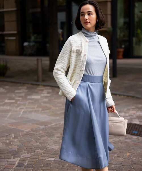 組曲（KUMIKYOKU） カーディガン スノーネップツイード ニット