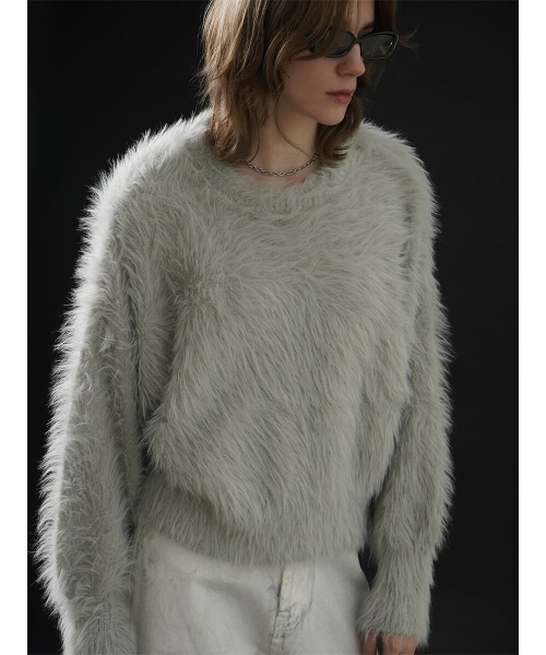 ニット セーター SHAGGY KNIT PULLOVER レディース