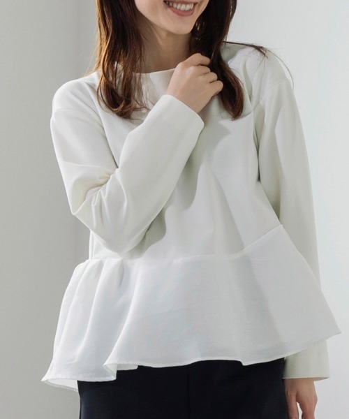Sono tシャツ 「SONO/ソーノ」「WARM STRETCH」ペプラム
