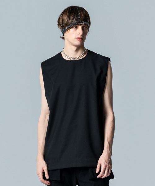 トップス glamb STUNN Sleeveless Shirt glamb（グラム） シャツ STUNN Sleeveless Shirt / スタンスリーブレス