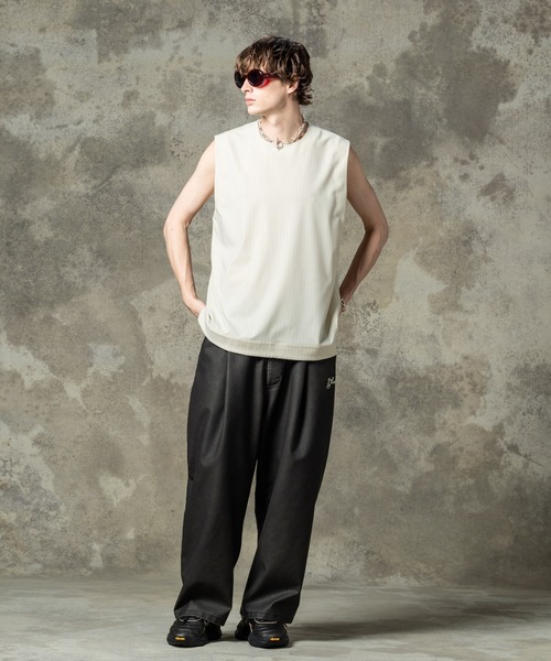 トップス glamb STUNN Sleeveless Shirt セール】STUNN Sleeveless Shirt / スタンスリーブレスシャツ