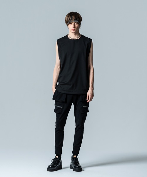 トップス glamb STUNN Sleeveless Shirt glamb シャツ STUNN Sleeveless Shirt / スタンスリーブレス