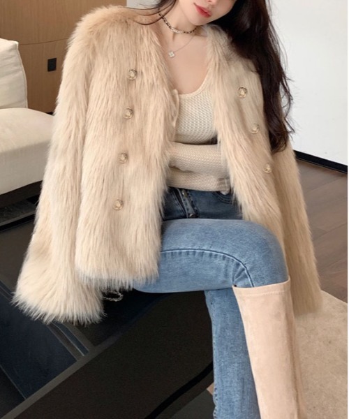 gossip!ロサンゼルス コート アウター フェミニンファージャケット