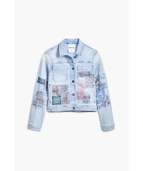 Desigual デニムジャケット gジャン ミッキーマウス パッチ
