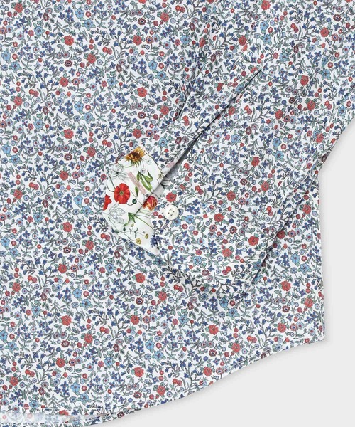 ポールスミス リバティ フローラル 花柄 ナイロン ブルゾン 日本製 ブラック Textured Floral” プリントシャツ