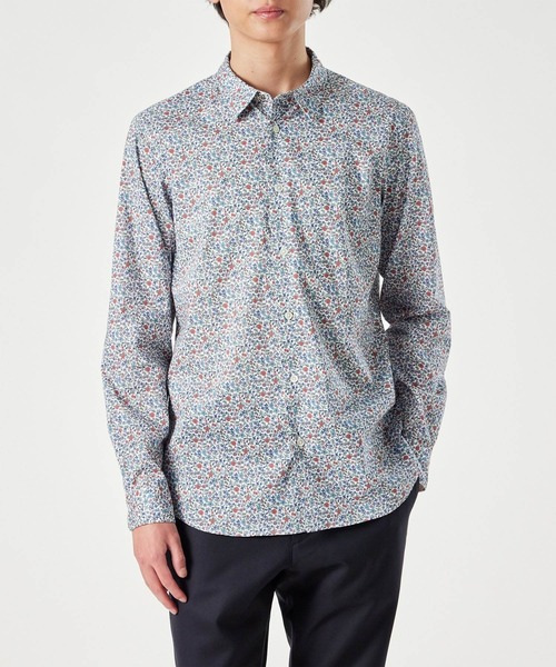 ☆Paul Smith ポールスミス リバティフローラルボタニカル総柄長袖シャツ 人気モデル ポールスミス ボタニカル 花柄 総柄 長袖 シャツ