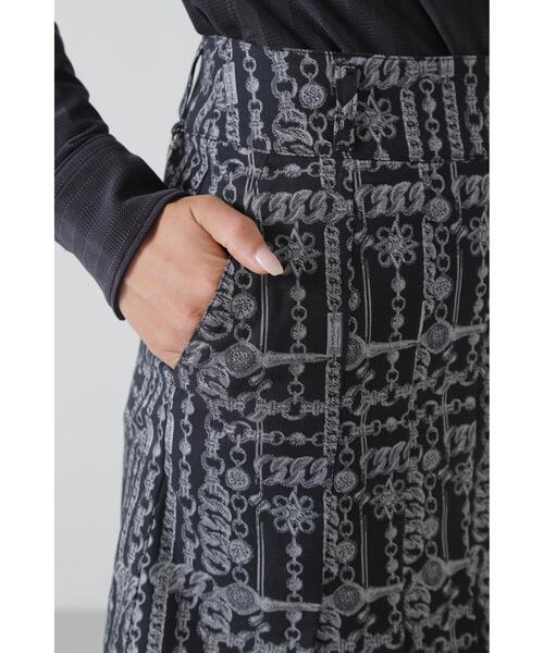 St ANDREWS スカート 「St ANDREWS」バックルチェーンジャガード
