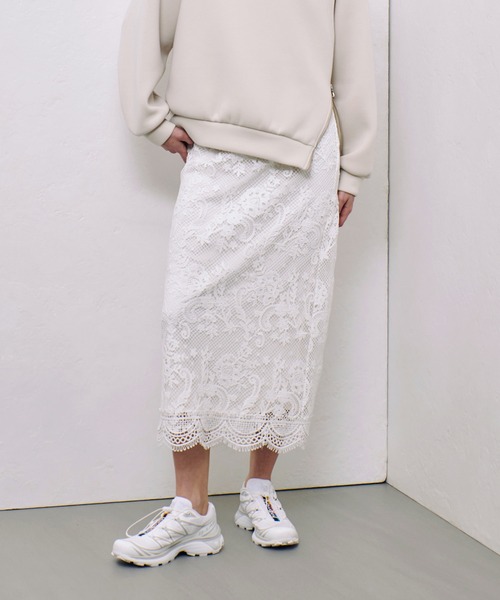 allureville（アルアバイル） スカート メッシュレーススカート