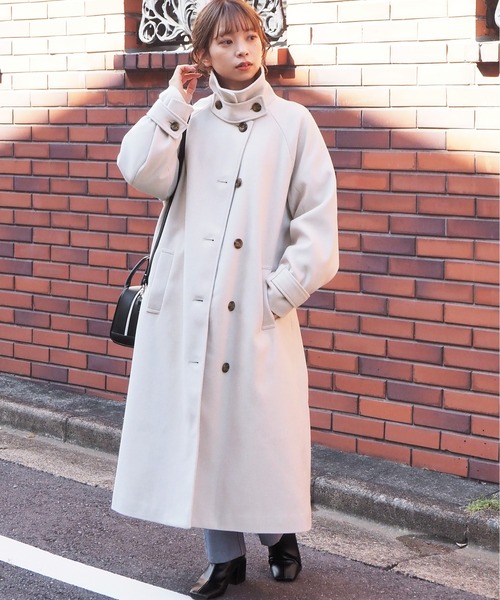 tiptop（ティップトップ） ステンカラーコート M アイボリー