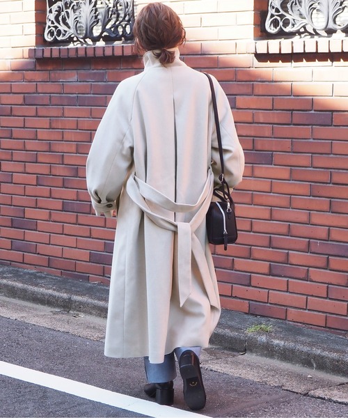 tiptop（ティップトップ） ステンカラーコート M アイボリー