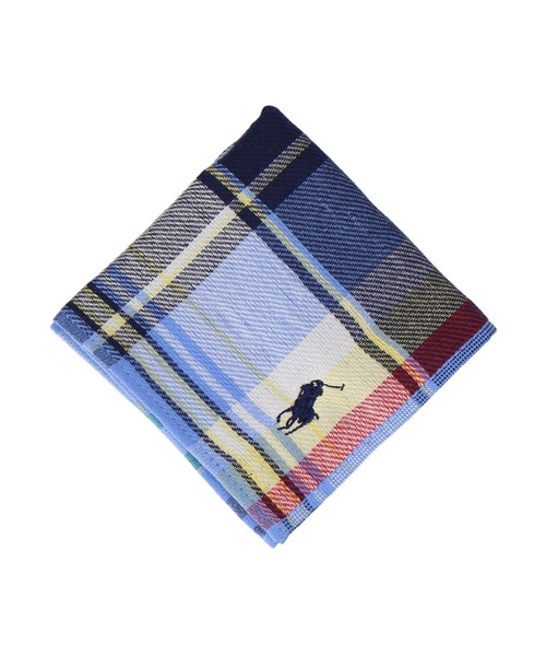 POLO RALPH LAUREN ハンカチ 紳士ガーゼミニタオル 「カラフル
