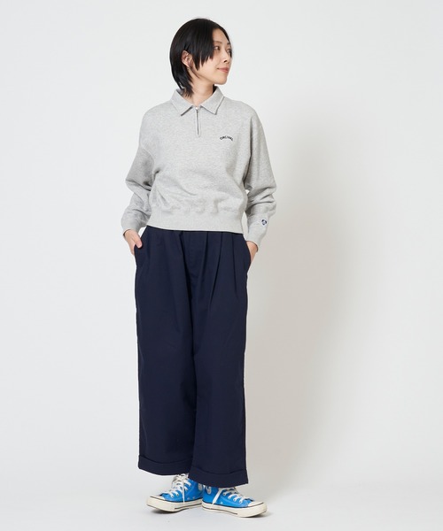 100％本物 トレーナー ORCIVAL スウェット ハーフ PULLOVER ZIP HALF トップス
