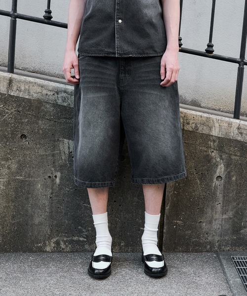 GANNI ガニー GANNI コンフォートストレッチデニムハーフパンツ