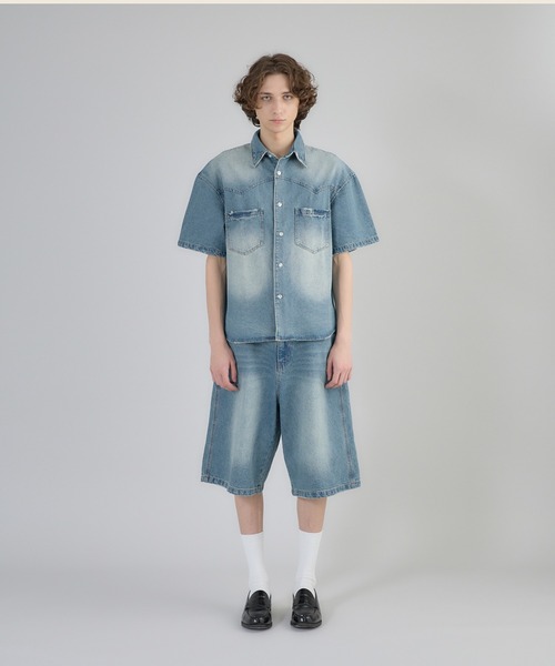 GANNI ガニー GANNI コンフォートストレッチデニムハーフパンツ