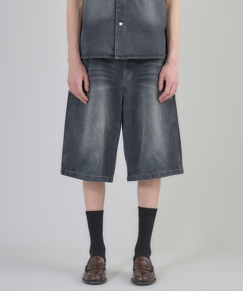 Regen Glanz パンツ denim half pants/デニムハーフパンツ