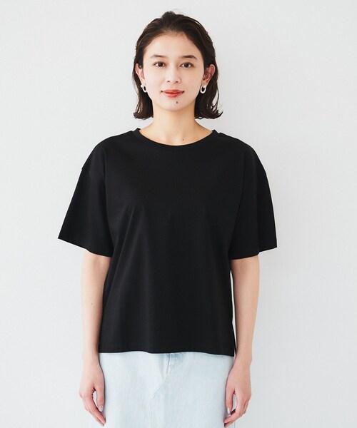 tシャツ 「接触冷感/抗菌防臭/マシンウォッシャブル」クリアスムース Tシャツ レディース UNTITLED tシャツ 「接触冷感/抗菌防臭/マシンウォッシャブル