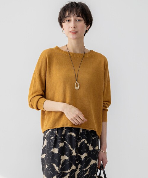 ニット セーター 「杏さん着用」ピュアリネン ワイド ニット レディース 23区 ニット セーター 「杏さん着用」ピュアリネン ワイド