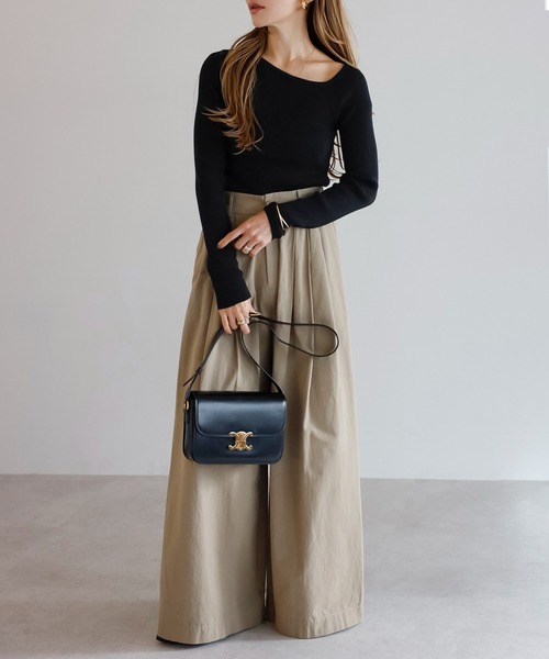 Bonjour Sagan（ボンジュールサガン） ニット セーター アシンメトリー