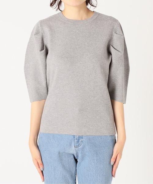 「Spick & Span」 半袖ニット FREE グレー レディース
