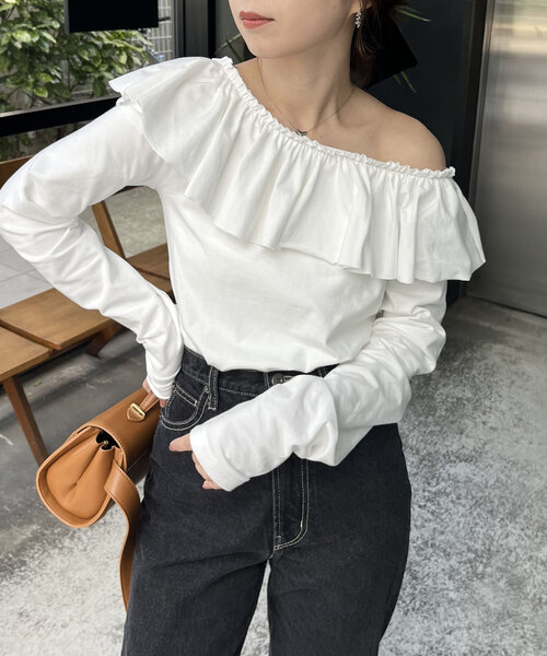 CAPRICIEUX LE'MAGE（カプリシューレマージュ） tシャツ フリル2WAY