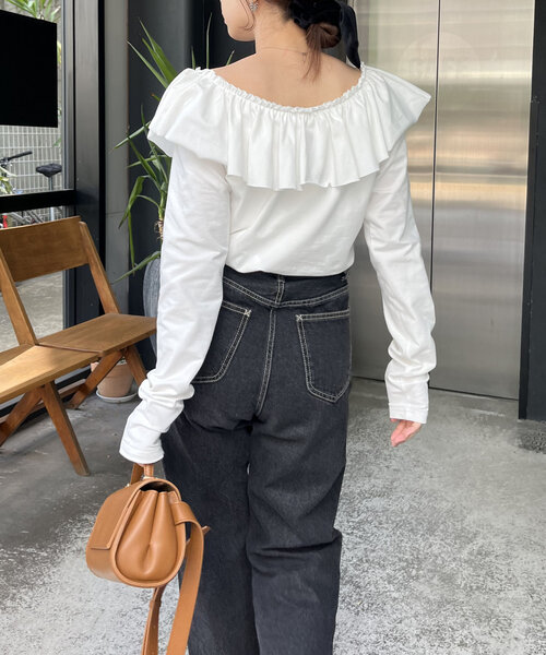 CAPRICIEUX LE'MAGE（カプリシューレマージュ） tシャツ フリル2WAY