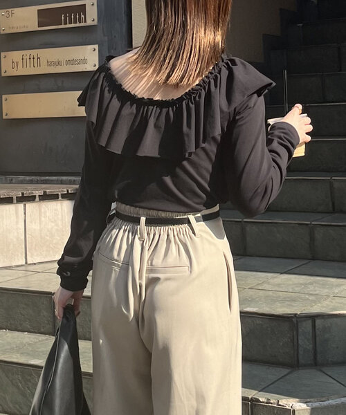 CAPRICIEUX LE'MAGE（カプリシューレマージュ） tシャツ フリル2WAY