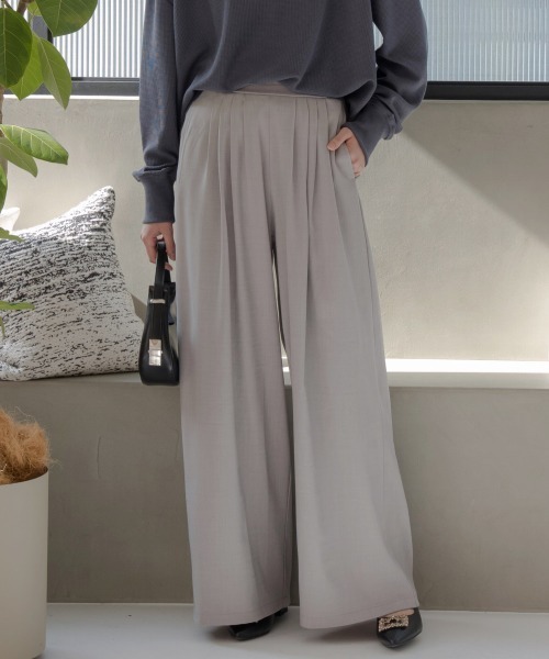 slattgir（スラットジール） ワイドパンツ パンツ 高身長 タック