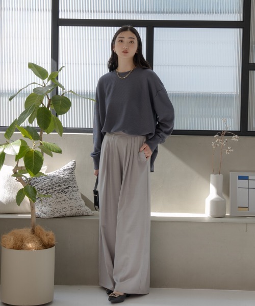 slattgir（スラットジール） ワイドパンツ パンツ 高身長 タック