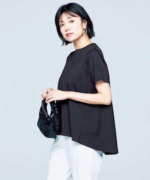 UNFILO tシャツ 「UVケア/接触冷感」BEAUTY FORM-T バックフレア