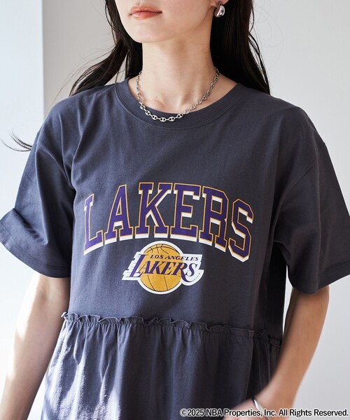 ワンピース NBA別注 ティアードロゴプリントTシャツワンピース | coen | 14