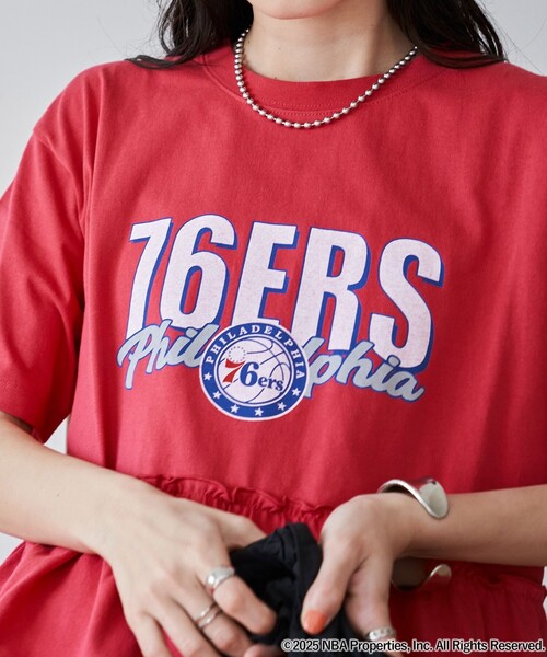 ワンピース NBA別注 ティアードロゴプリントTシャツワンピース | coen | 19
