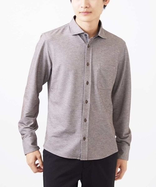 MK MICHEL KLEIN HOMME シャツ 「洗える」PARINEカノコシャツ メンズ