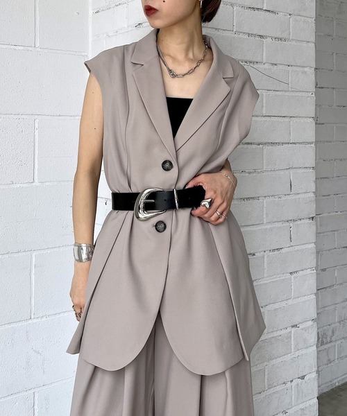PAGEBOY ベスト ジレ セットアップロングベスト レディース