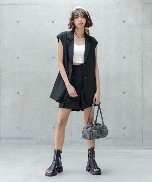 PAGEBOY ベスト ジレ セットアップロングベスト レディース