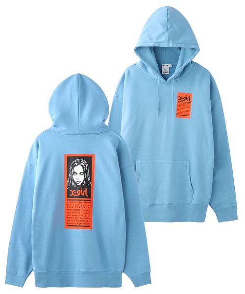 「X-girl」 プルオーバーパーカー M アッシュ レディース X-girl 「X-girl」 プルオーバーパーカー LARGE アッシュ