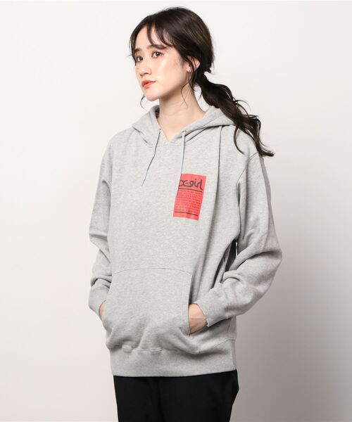 「X-girl」 プルオーバーパーカー L アッシュグレー レディース X-girl 「X-girl」 プルオーバーパーカー LARGE アッシュ