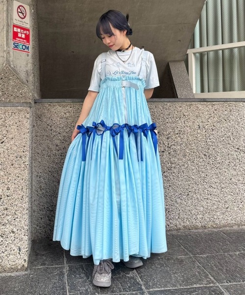 新品訳あり　Candy Stripper  SUSPENDER スカート Candy Stripper スカート FULL OF RIBBON HARNESS TULLE