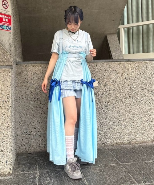 candy stripper スカート ボトムス Candy Stripper スカート FULL OF RIBBON HARNESS TULLE