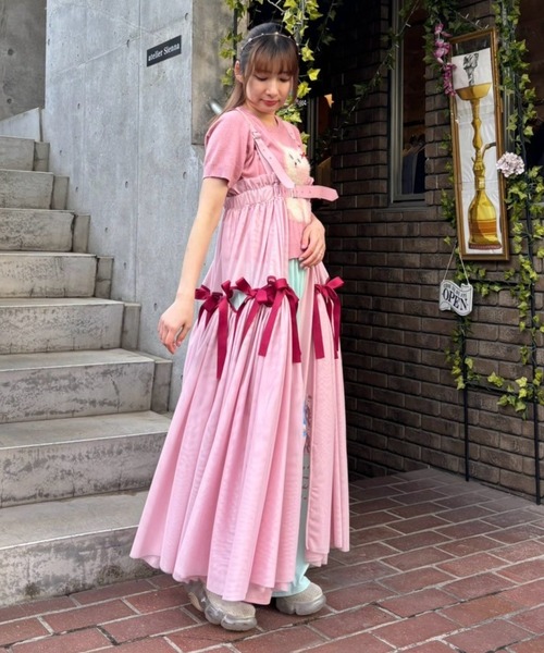 新品訳あり　Candy Stripper  SUSPENDER スカート Candy Stripper スカート FULL OF RIBBON HARNESS TULLE