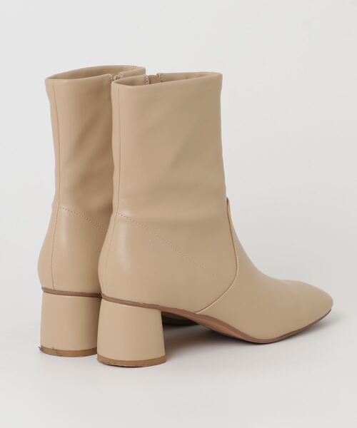 「MODE KAORI」 ショートブーツ 24cm ベージュ レディース_画像2