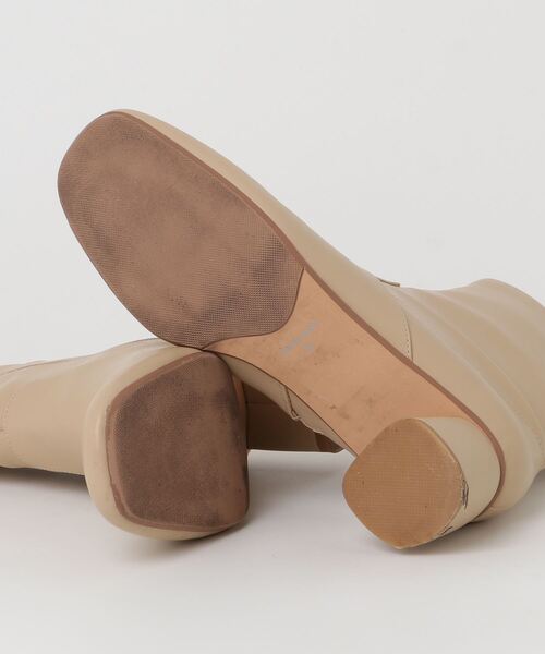 「MODE KAORI」 ショートブーツ 24cm ベージュ レディース_画像3