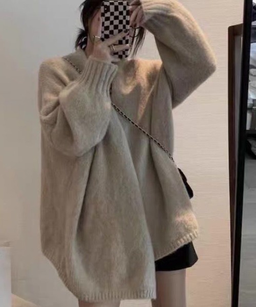 「DAY CLOSET」 ニットカーディガン ONE SIZE ダークグレー レディース_画像6