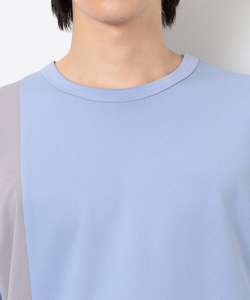 COMME CA ISM（コムサイズム） tシャツ カラーブロッキング Tシャツ
