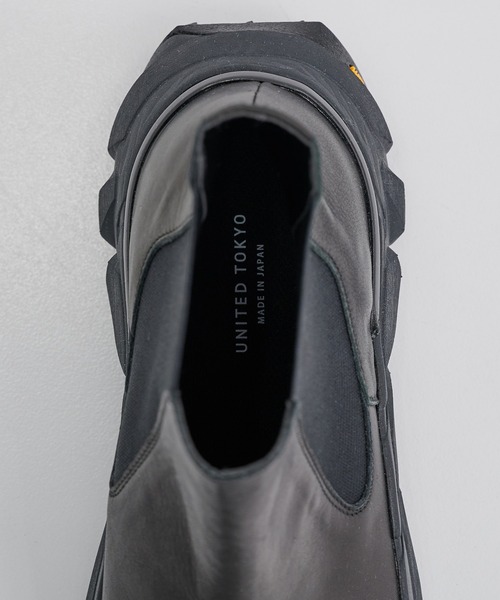 UNITED TOKYO ブーツ LEATHER Vibram SIDE GORE BOOTS メンズ