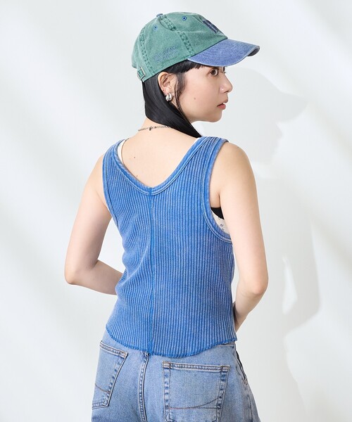 ベスト ジレ パウダーブリーチ アーミーリブサロペット風ベスト レディース | FREAK'S STORE | 18