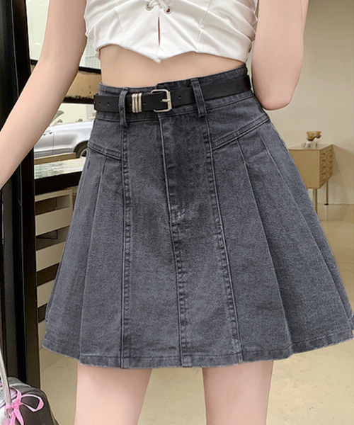 DAY CLOSET デニムスカート レディース トレンドのY2K。ショート丈