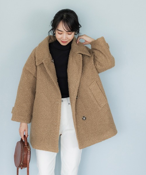 「coca（coca）」 ステンカラーコート M ブラック レディース_画像6