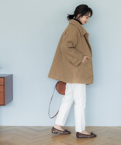 「coca（coca）」 ステンカラーコート M ブラック レディース_画像7