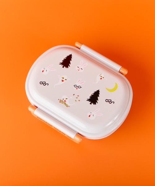 弁当箱 「 めがねうさぎ 」　ふわっと弁当箱 ふわっとフタタイトランチボックス　SKE | salle de bal